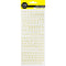 Gold Glitter Lowercase Alphabet Stickers